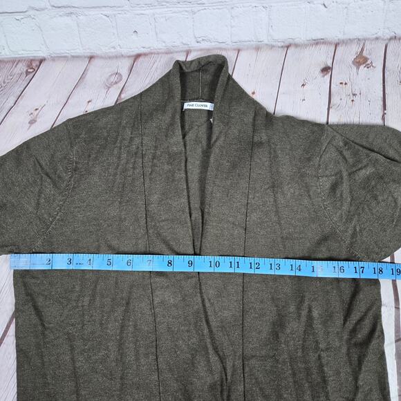 Pink Clover Green Long Sleeve Open Front Cardigan‎ S - Picture 6 of 7